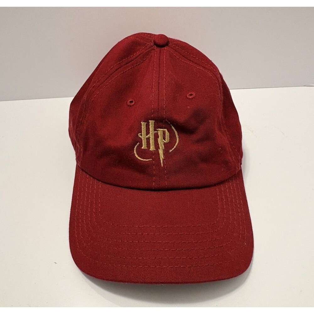 VTG Harry Potter Hat Adult Red Adjustable Movie Book Quidditch Y2K
